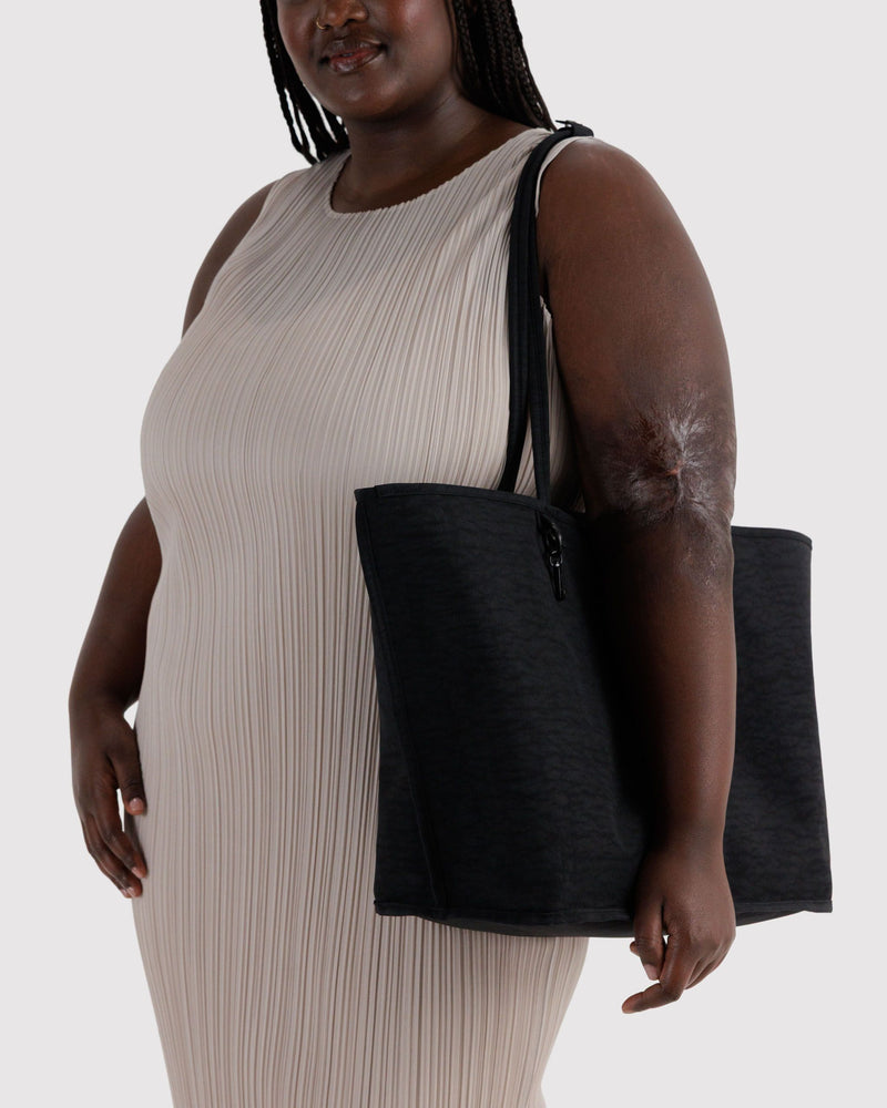 Baggu | Large Nylon Reversible Tote | Leopard Mix