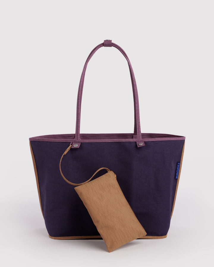 Baggu | Large Nylon Reversible Tote | Wild Plum Mix