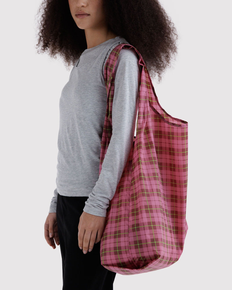 Baggu | Big Baggu | Azalea Pink Tartan