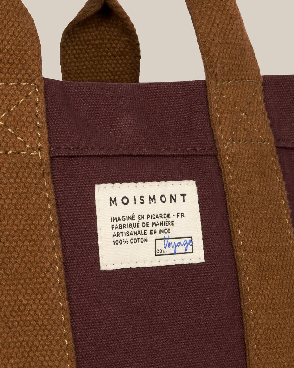 Moismont | Mini Cabas N°45 | Canvas Garnet