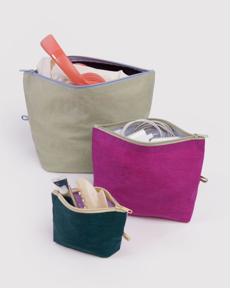 Baggu | Go Pouch Set | Lagoon Mix