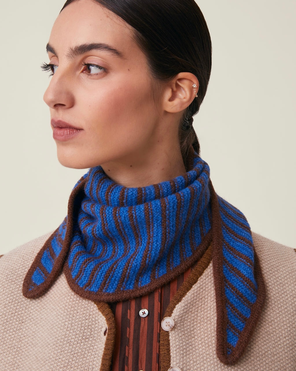 Moismont | Fan Fan Scarf N°228 | Stripes Circus