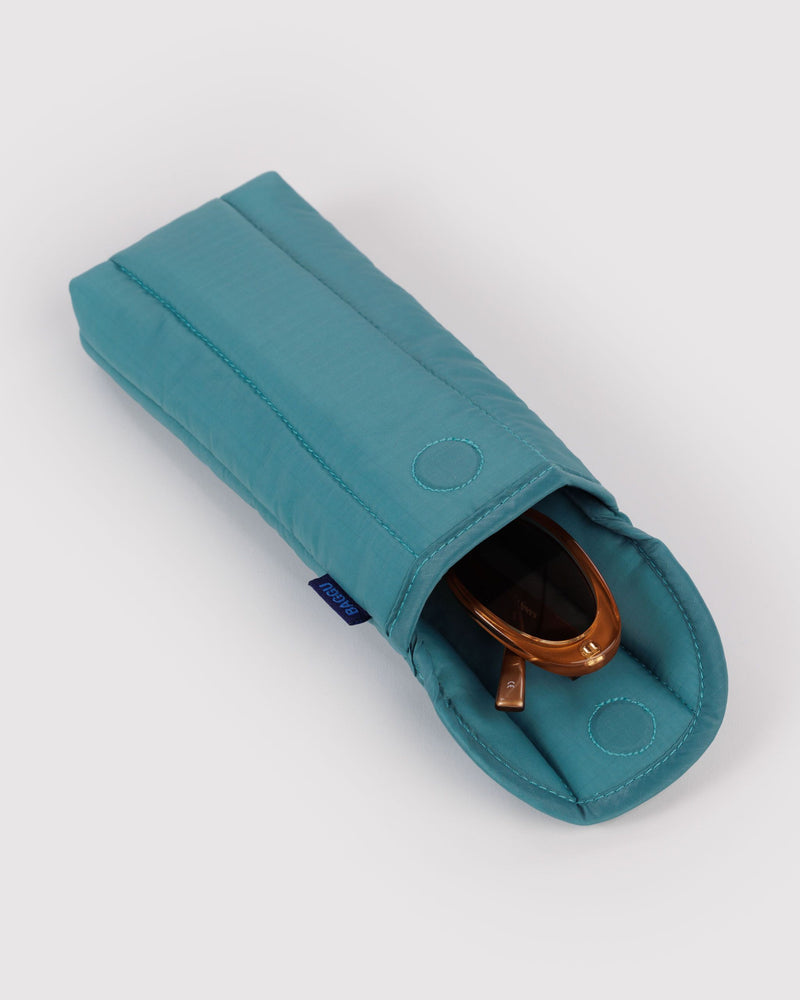 Baggu | Puffy Glasses Sleeve | Peacock