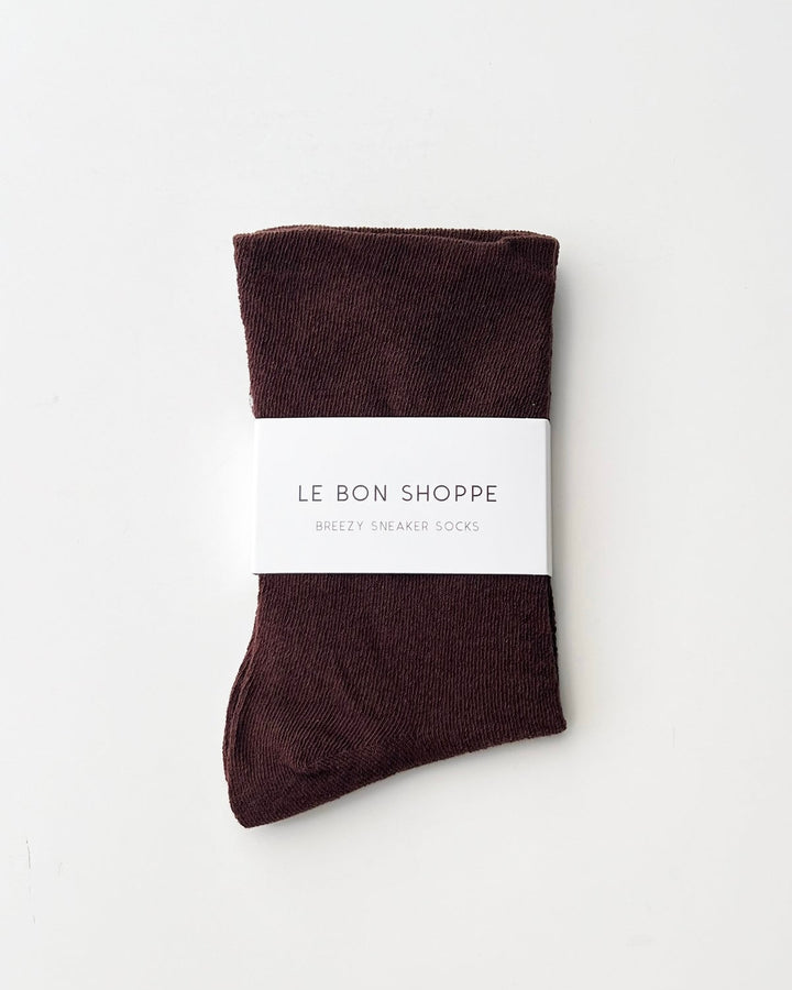 Le Bon Shoppe | Breezy Sneaker socks | Dark Cacao