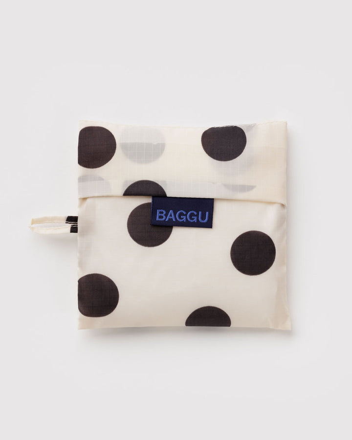 Baggu | Reusable Bag | Cream and Black polka dot