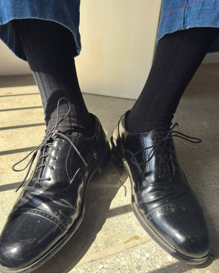Le Bon Shoppe | His Socks | True Black