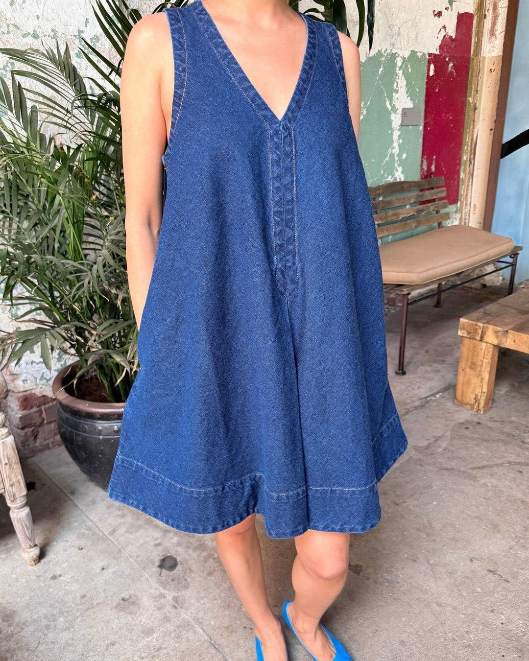 Le Bon Shoppe | Mable Dress | Blue Denim