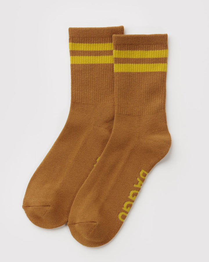 Baggu | Ribbed Sock | Toffee Stripe