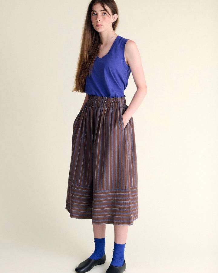 Sideline | Mickey Skirt | Chocolate Stripe