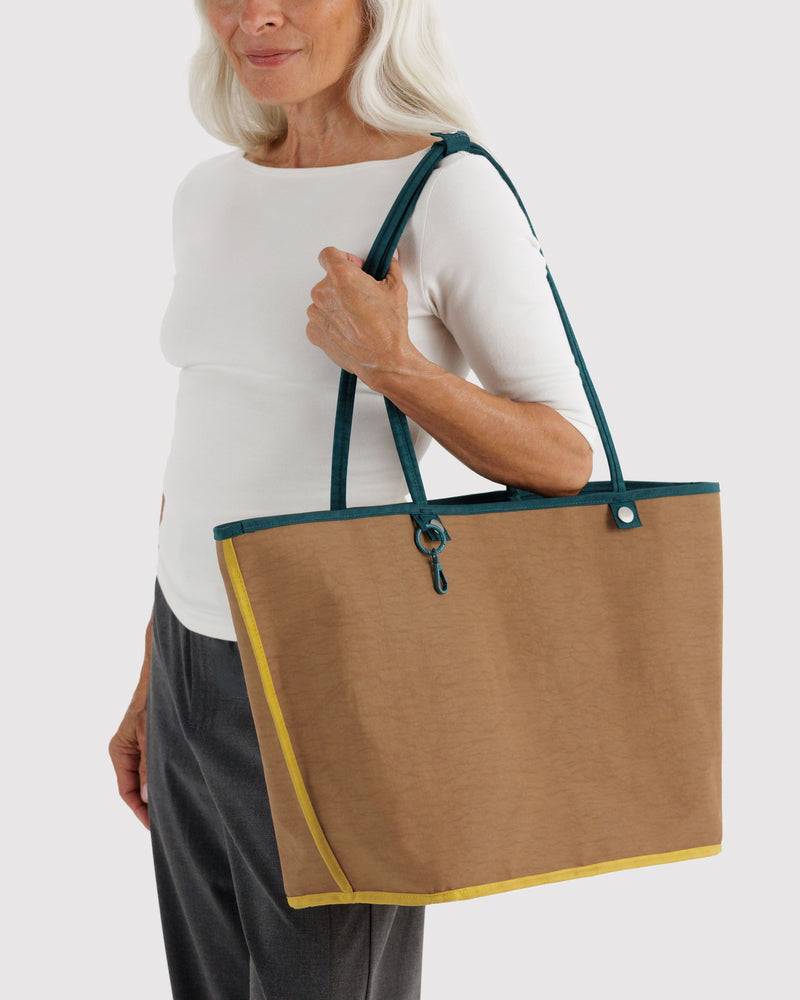 Baggu | Large Nylon Reversible Tote | Deep Sea Mix