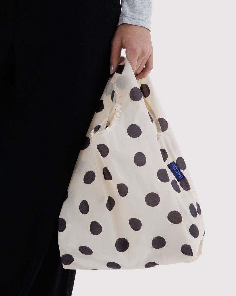 Baggu | Baby Baggu Reusable | Cream and Black Polka Dot