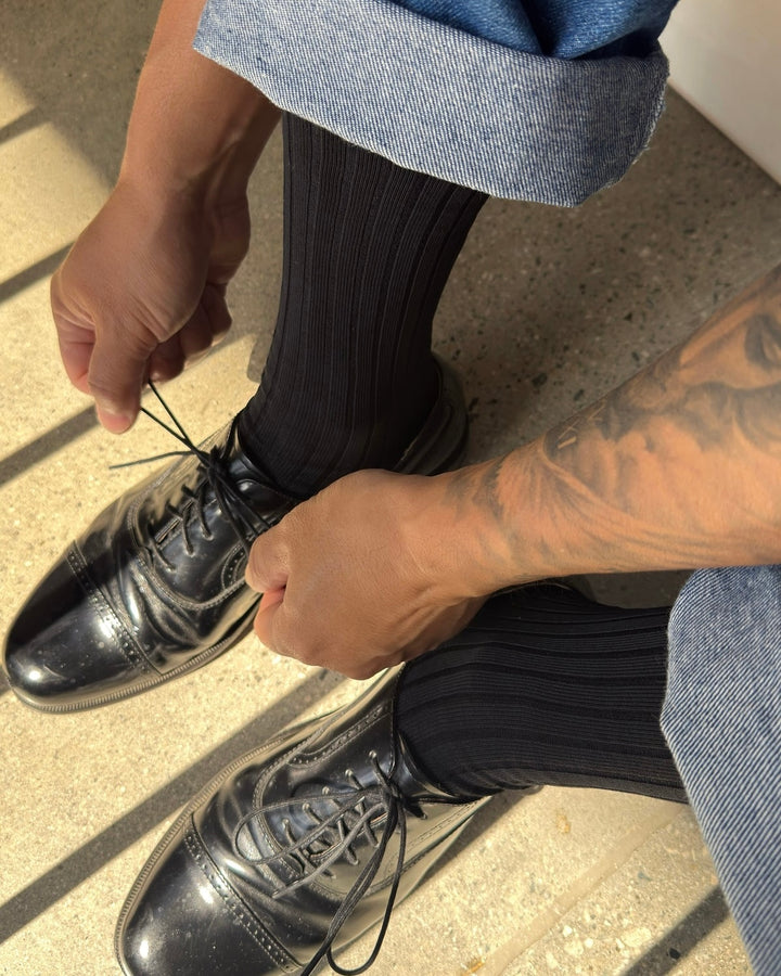 Le Bon Shoppe | His Socks | True Black