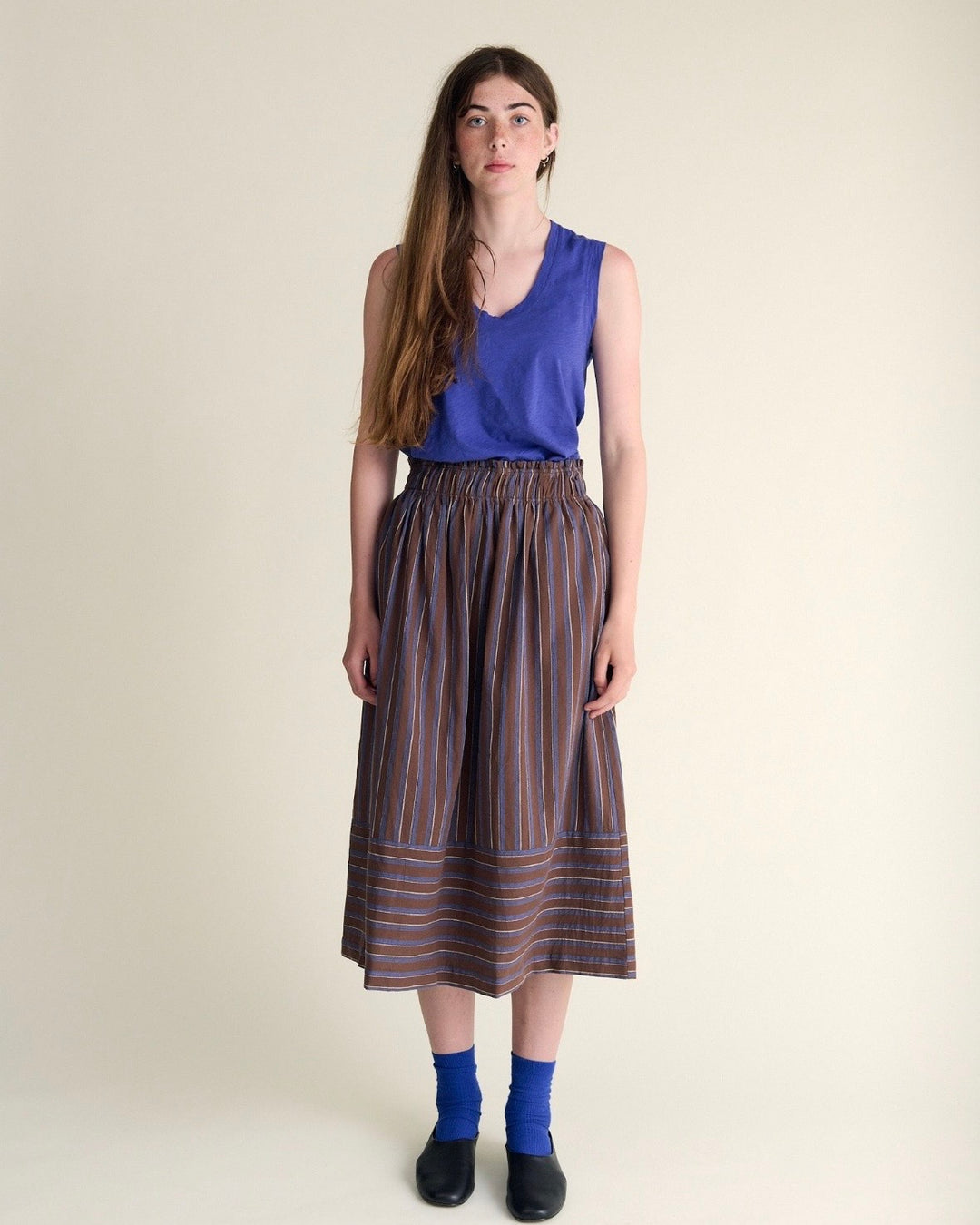 Sideline | Mickey Skirt | Chocolate Stripe