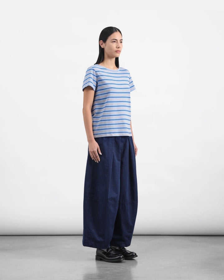 YMC | Deadbeat Trouser | Blue GMT Dye Bubble Jacquard