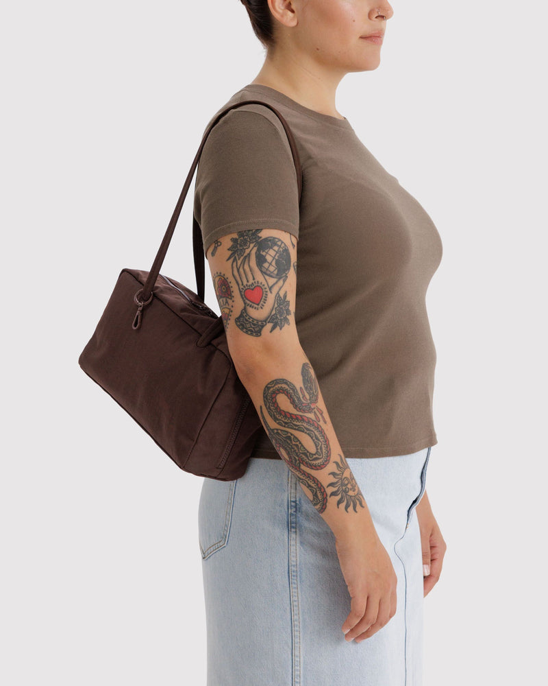 Baggu | Nylon Bowler Bag | Coffee