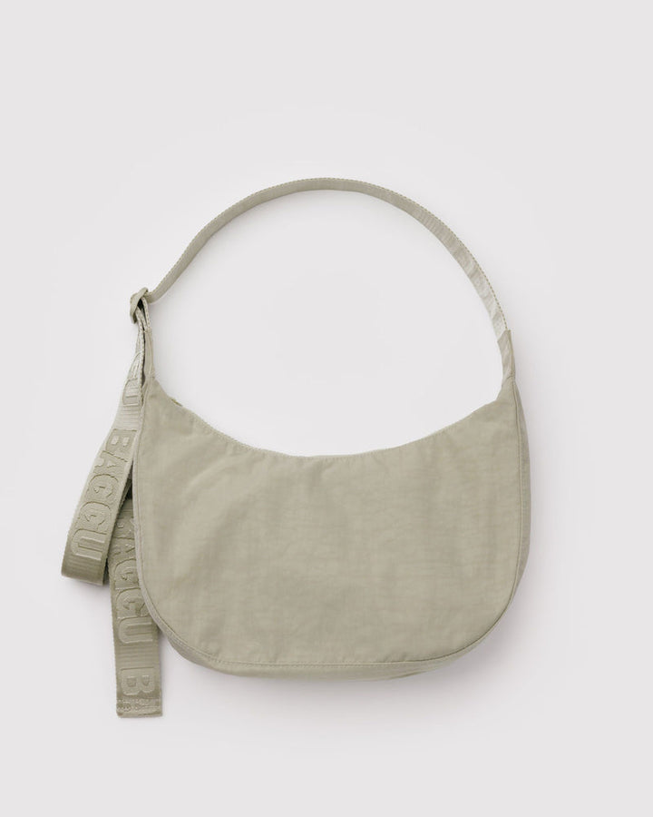 Baggu | Medium Crescent Nylon bag | Celadon