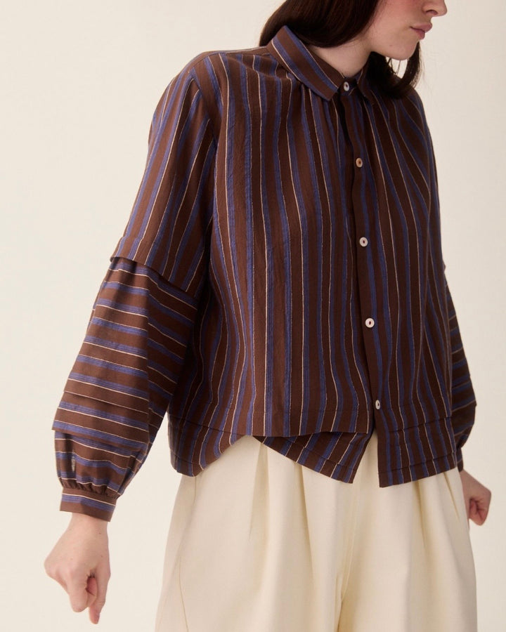 Sideline | Lotta Shirt | Chocolate Stripe