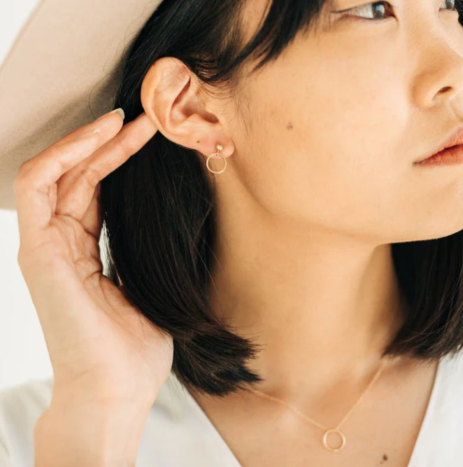 Sheena Marshall | Circlet gold stud | Gold Fill