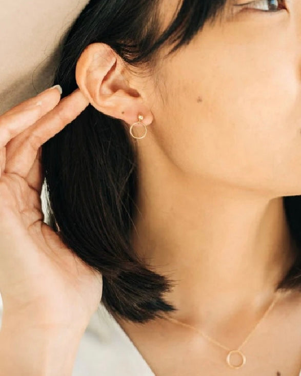 Sheena Marshall | Circlet gold stud | Gold Fill