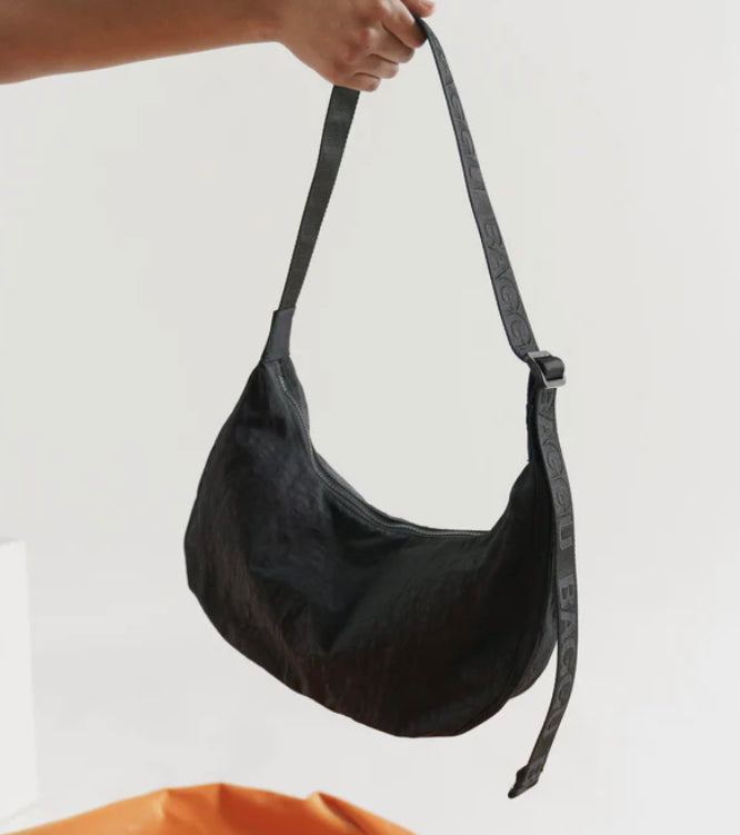 Baggu | Medium Crescent Nylon bag | Black